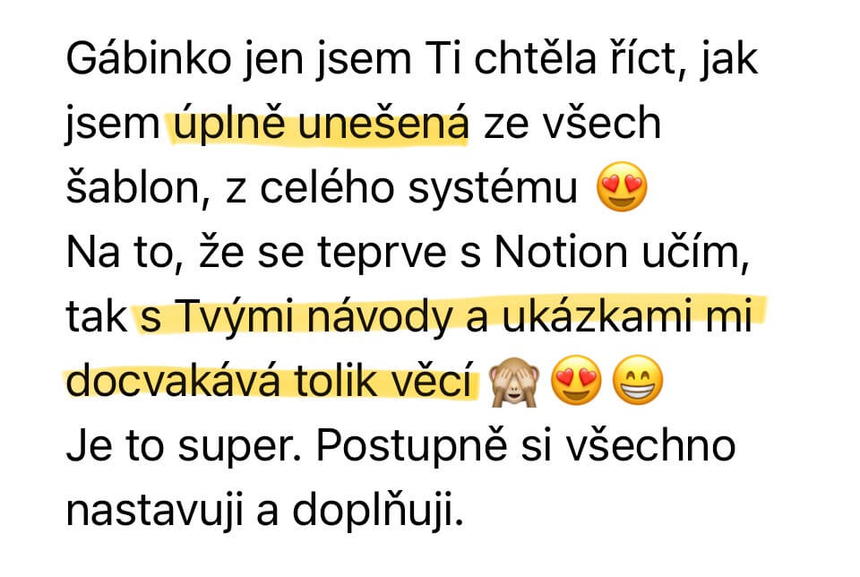 Reference: Gábinko, jsem úplně unešená ze všech šablon a celého systému. S tvými návody a ukázkami mi docvakává tolik věcí.